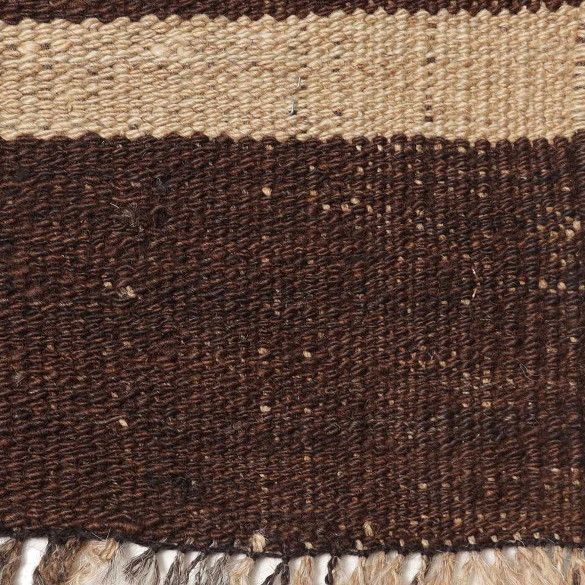 Authentique tapis d'Orient kilim fait main en laine ANTIK 5 marron, beige, UN AMOUR DE TAPIS