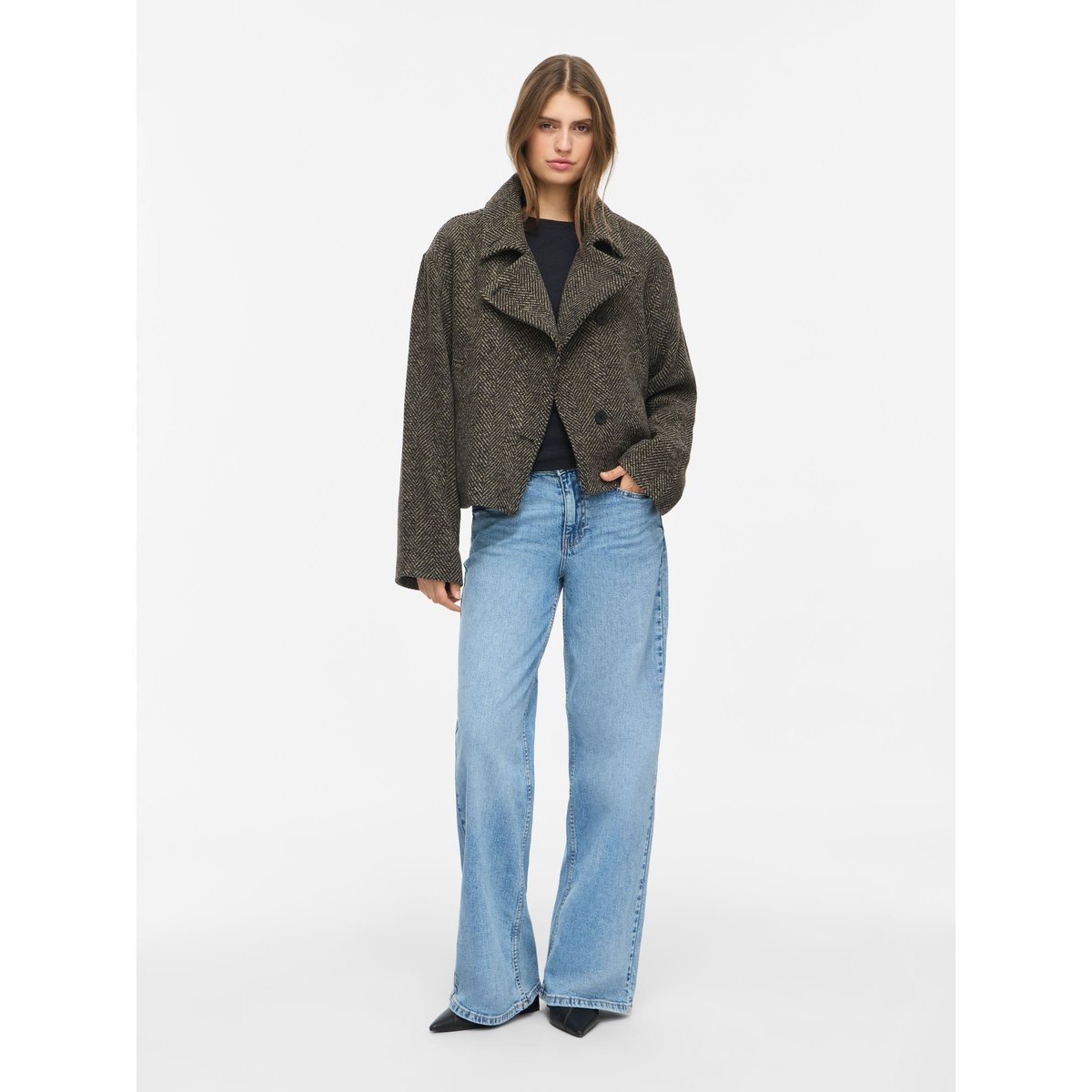 Manteau marron - chocolate brown1, NOISY MAY