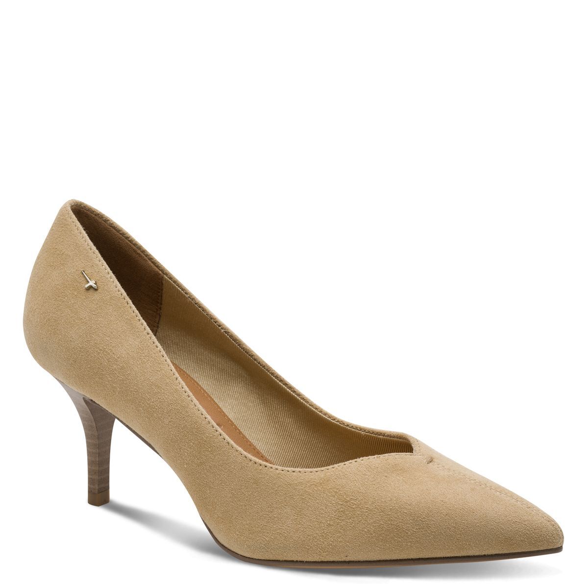 Escarpin en cuir beige ivoire camel, TAMARIS