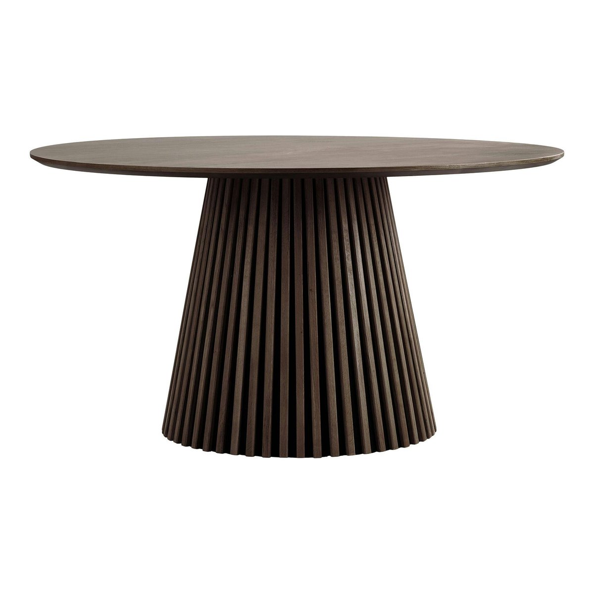 Table ronde moderne, pied baguette AMSTERDAM chêne brun (120 cm), PIER IMPORT