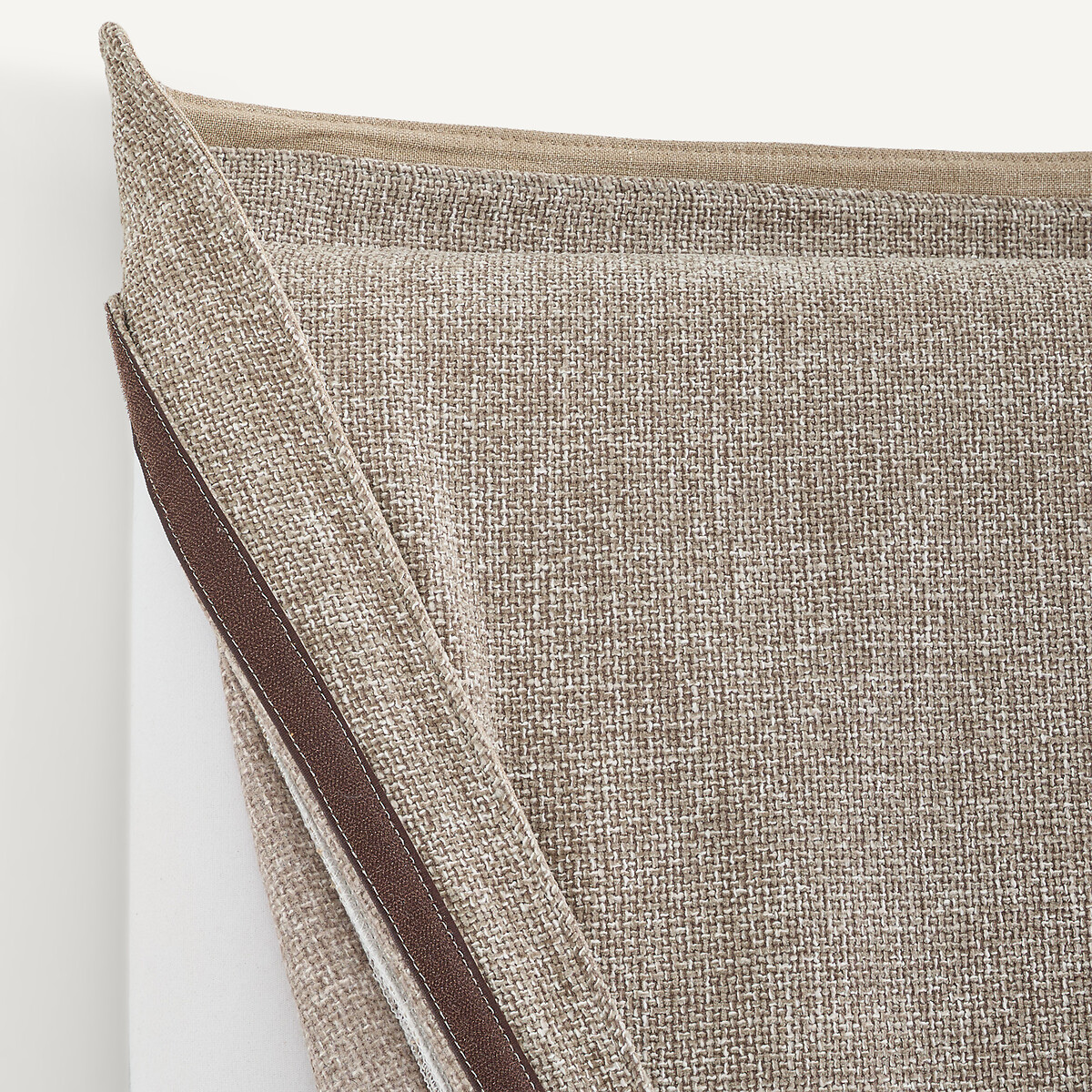 Housse pour tête de lit, en tissu texturé, CONNOR marron glacé, AM.PM