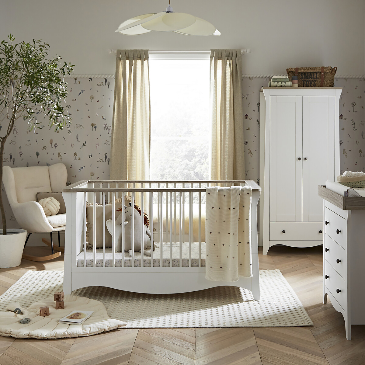 Clara 3 Piece Nursery Furniture Set ash, CUDDLECO