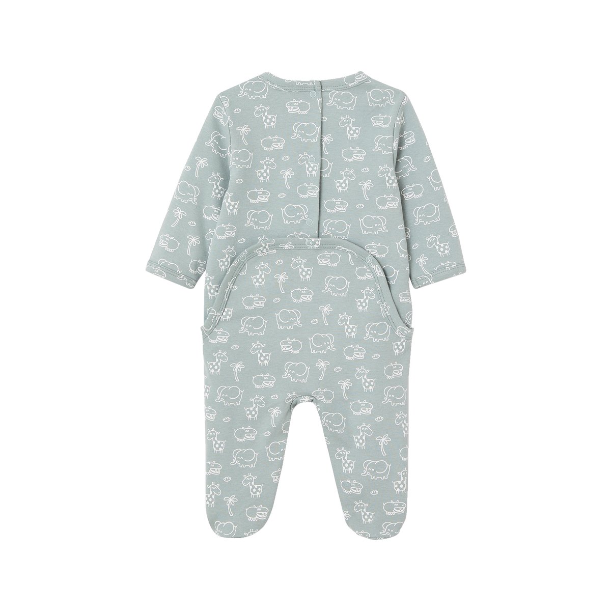 Lot de 3 dors-bien en interlock BASICS bleu grisé, VERTBAUDET
