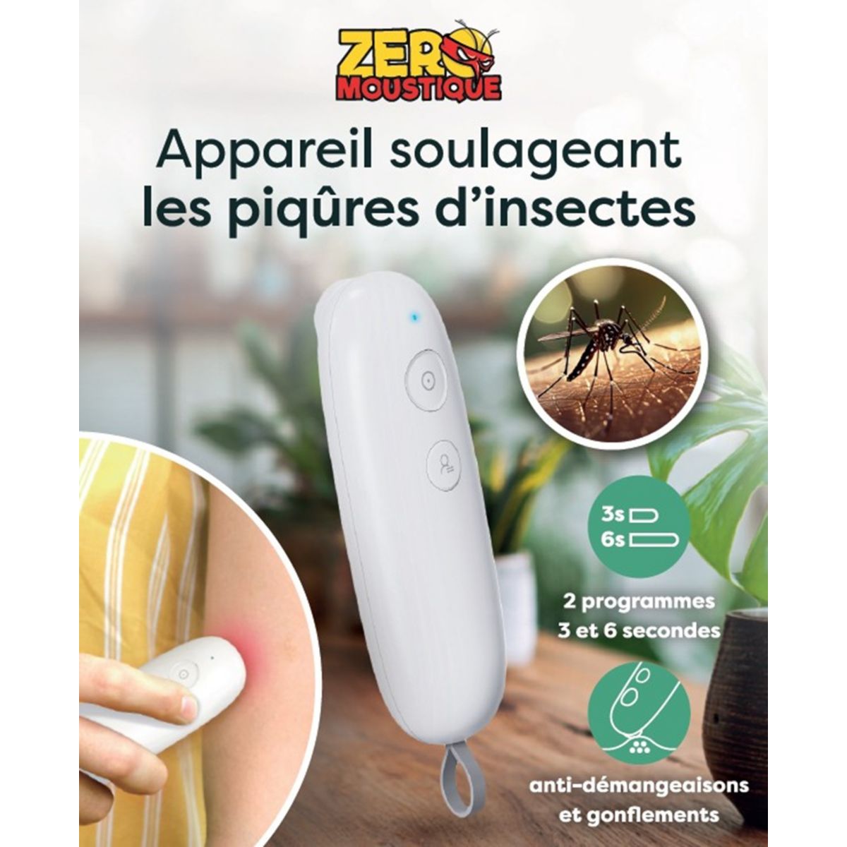 Anti moustique Appareil anti piqures couleur unique, ZERO MOUSTIQUE