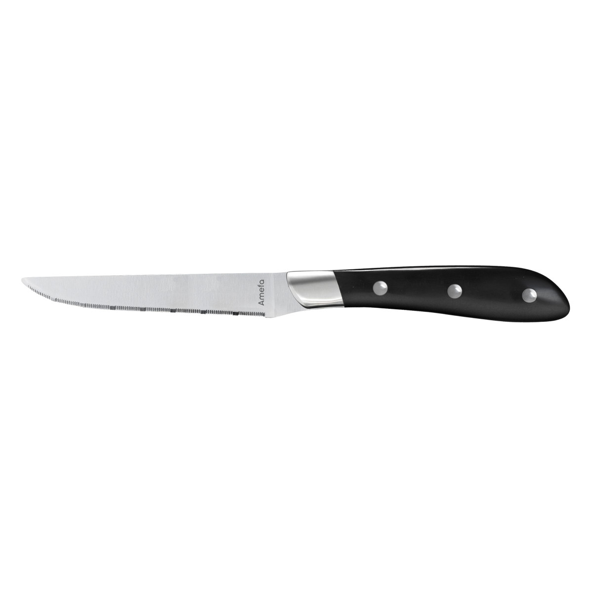 Coffret de 4 couteaux steak - ACHILLE noir, AMEFA