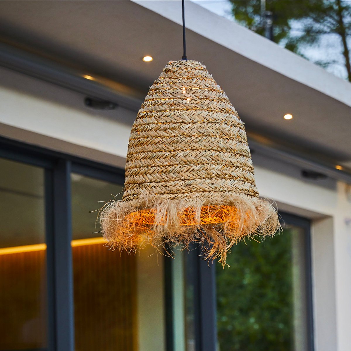 Suspension secteur ANAFI OUTDOOR CABLE beige, LUMISKY