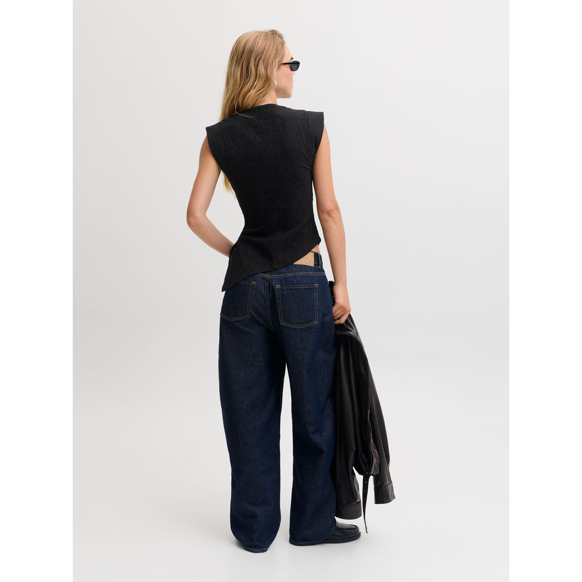 Top Asymétrique black 1, JJXX