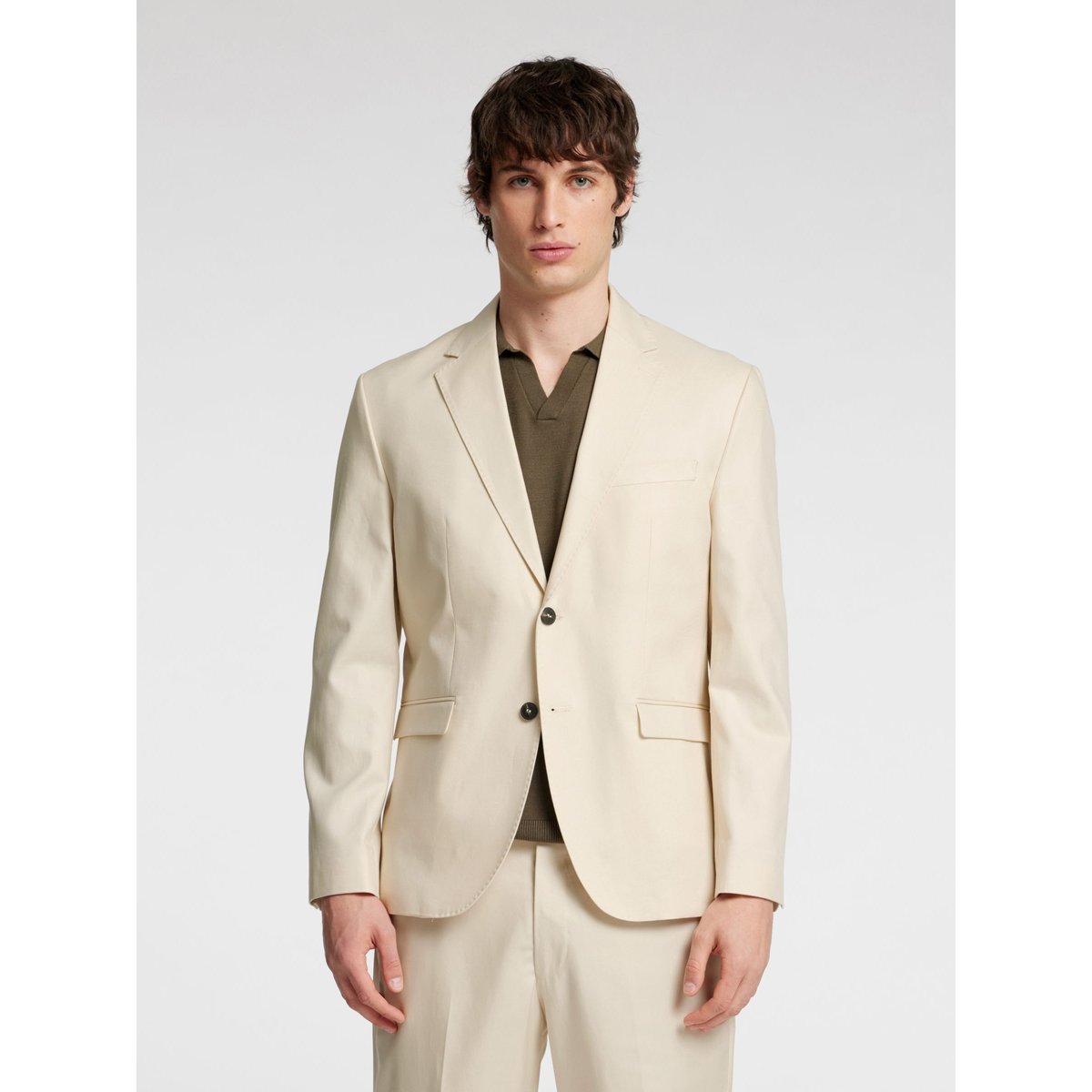 Blazer À Simple Boutonnage oatmeal, SELECTED