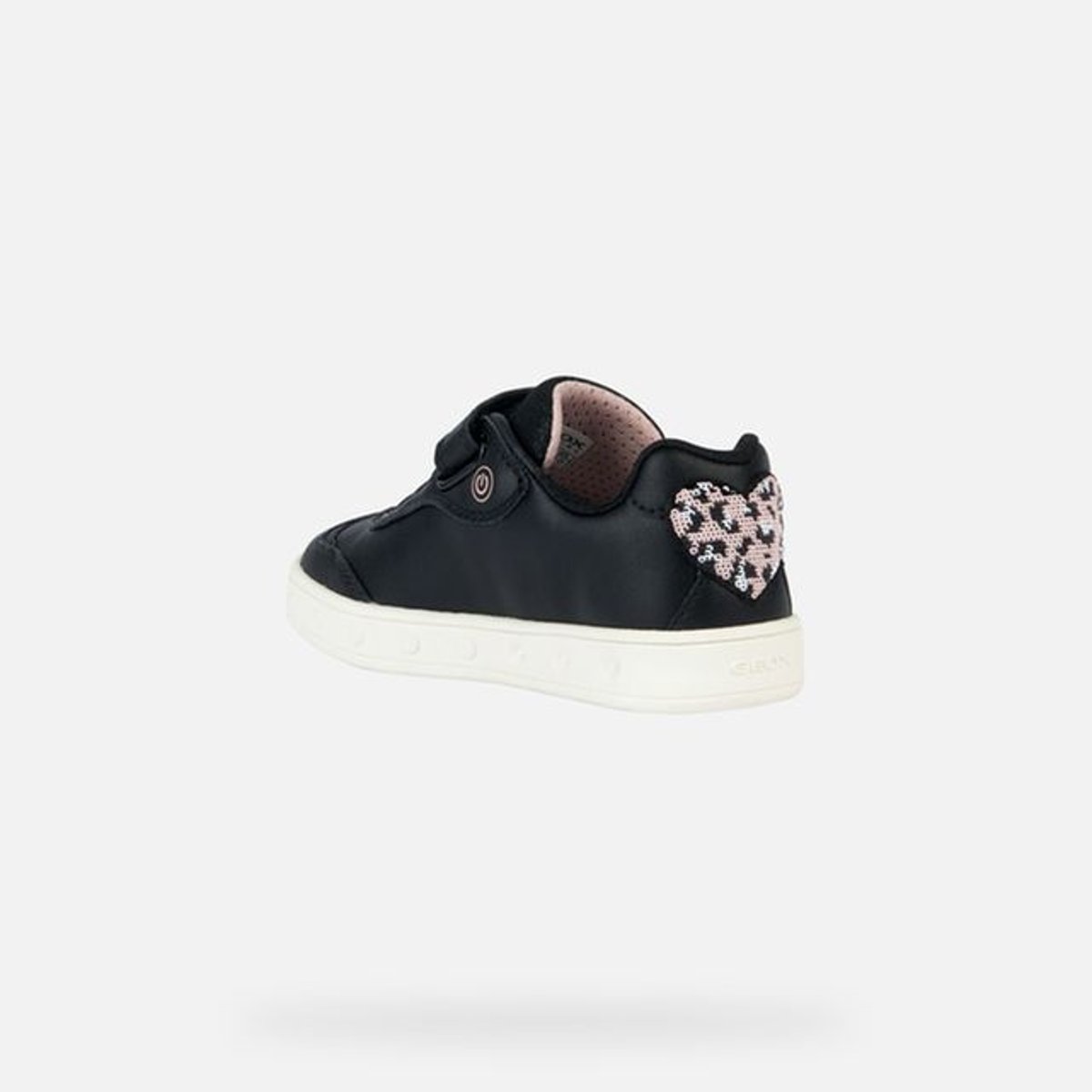 Baskets J SKYLIN noir/rose clair, GEOX