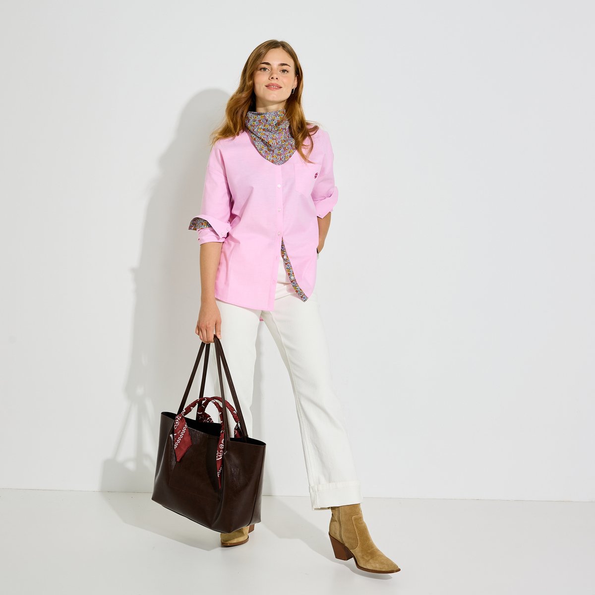 Chemise avec bandana rose, GRAIN DE MALICE
