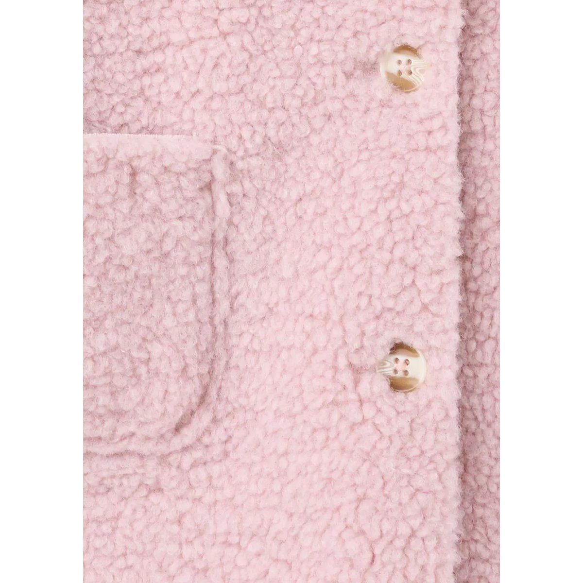 Manteau imitation mouton réversible rose, MANGO BABY