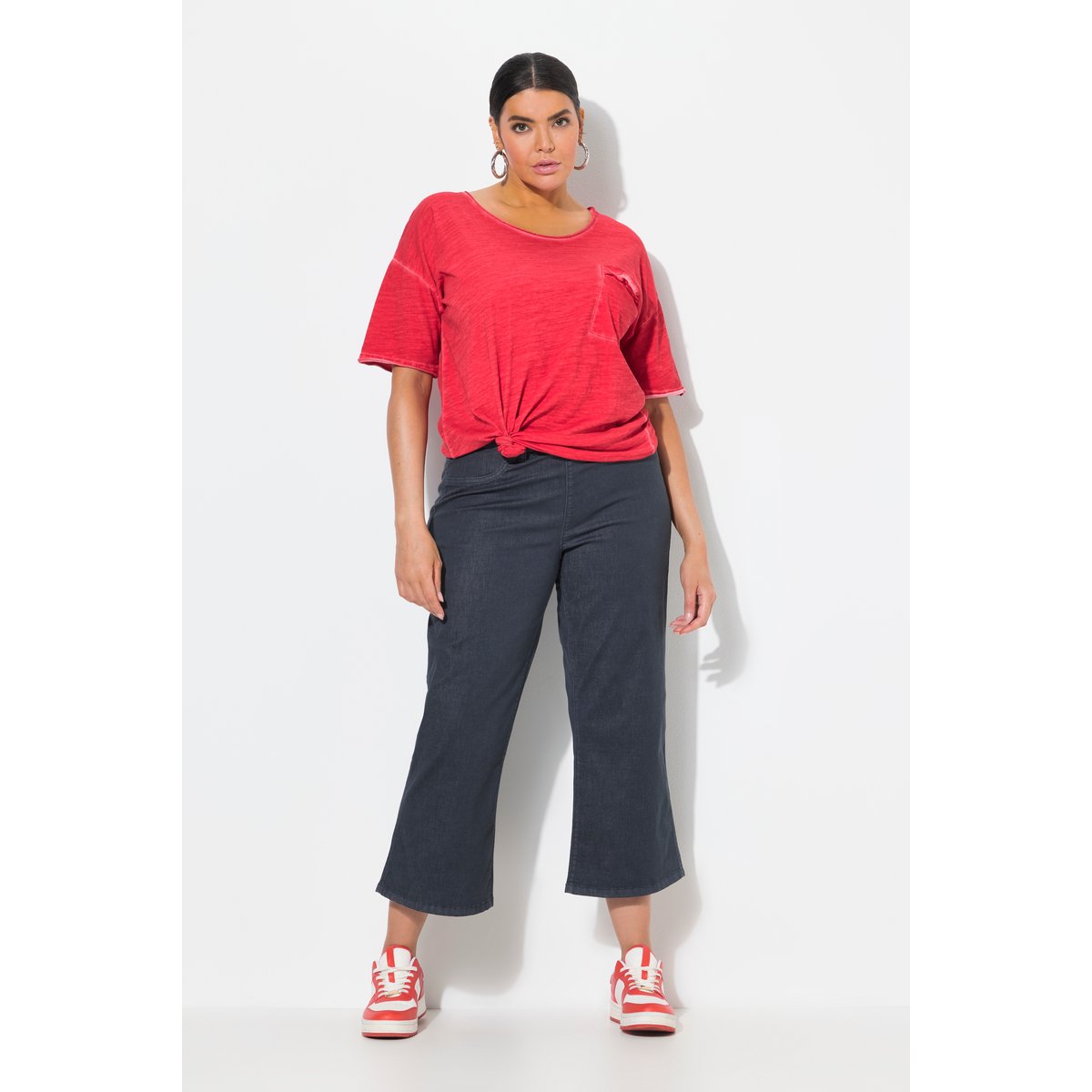 Jupe-culotte Mary en jean. Jambe large et marine, ULLA POPKEN