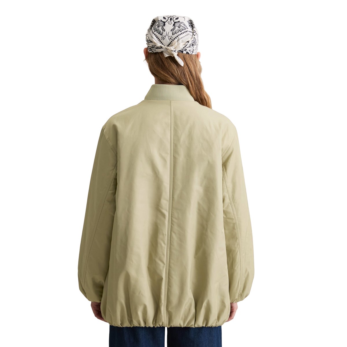 Veste blouson style aviateur oversize en polyester recyclé vert, MARC O’POLO DENIM