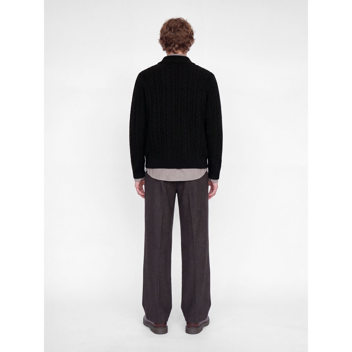 Pull En Maille black 1, JACK & JONES