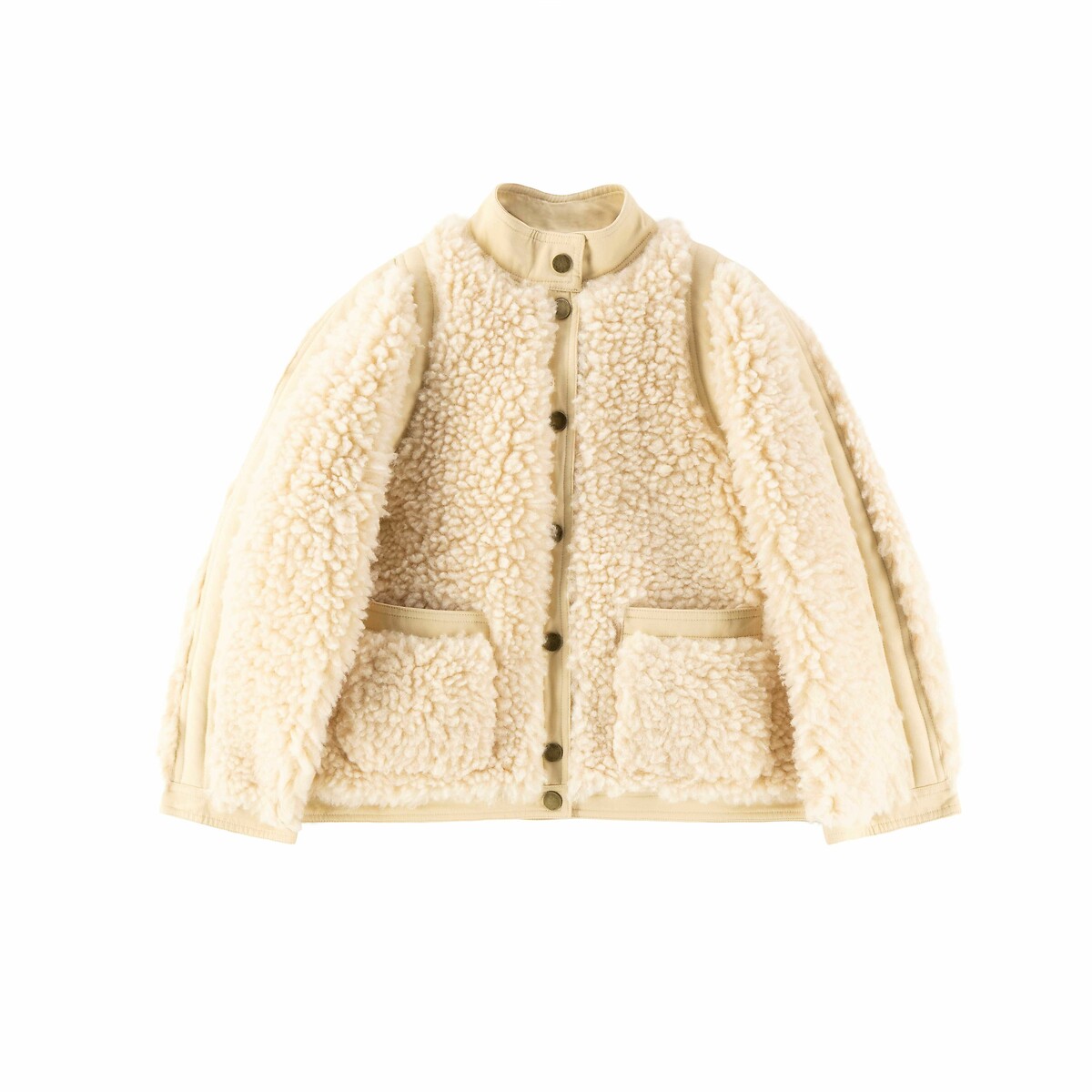 Vyvian Sherpa Jacket off white, LEON & HARPER