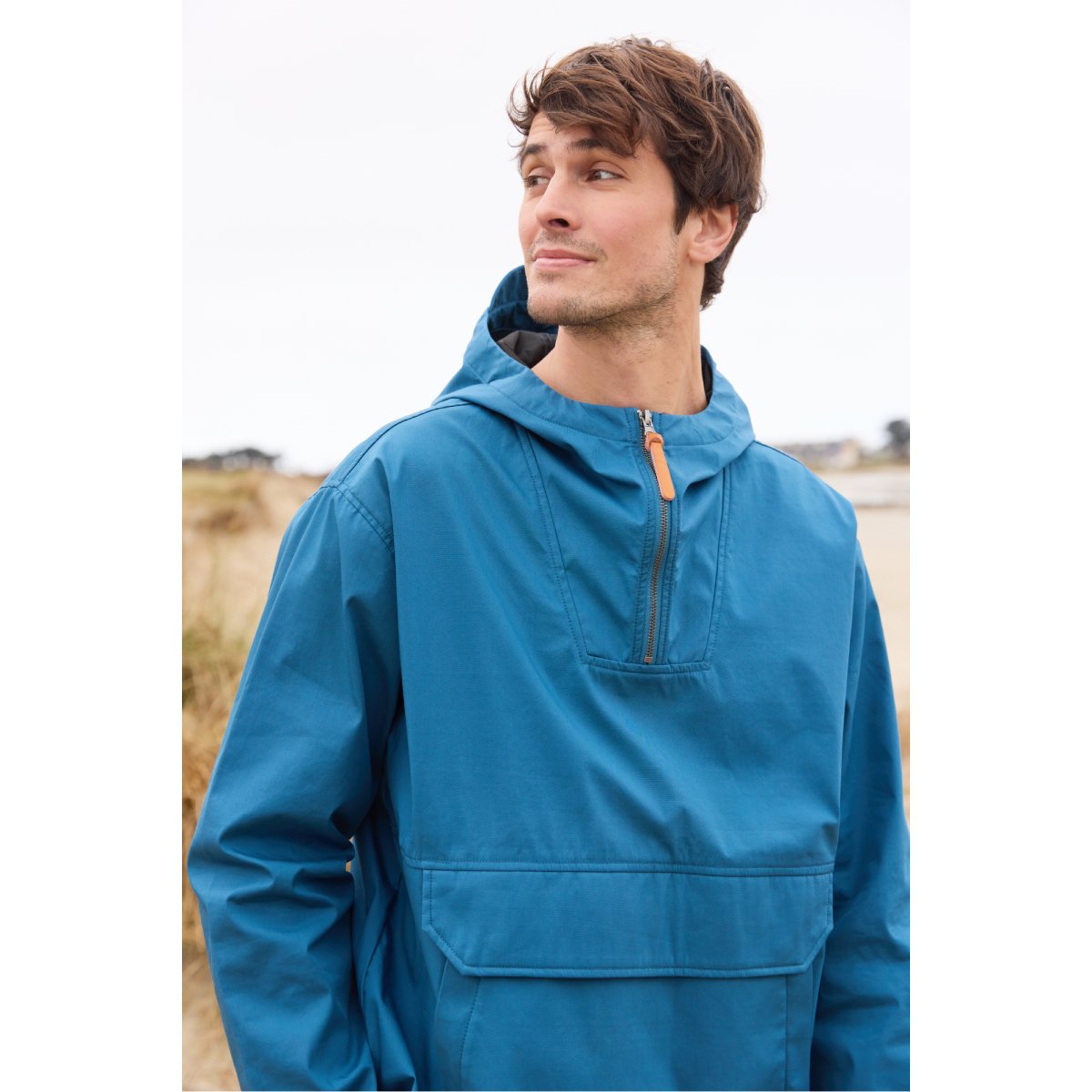 Vareuse déperlante en coton bleu glacial, ARMOR-LUX