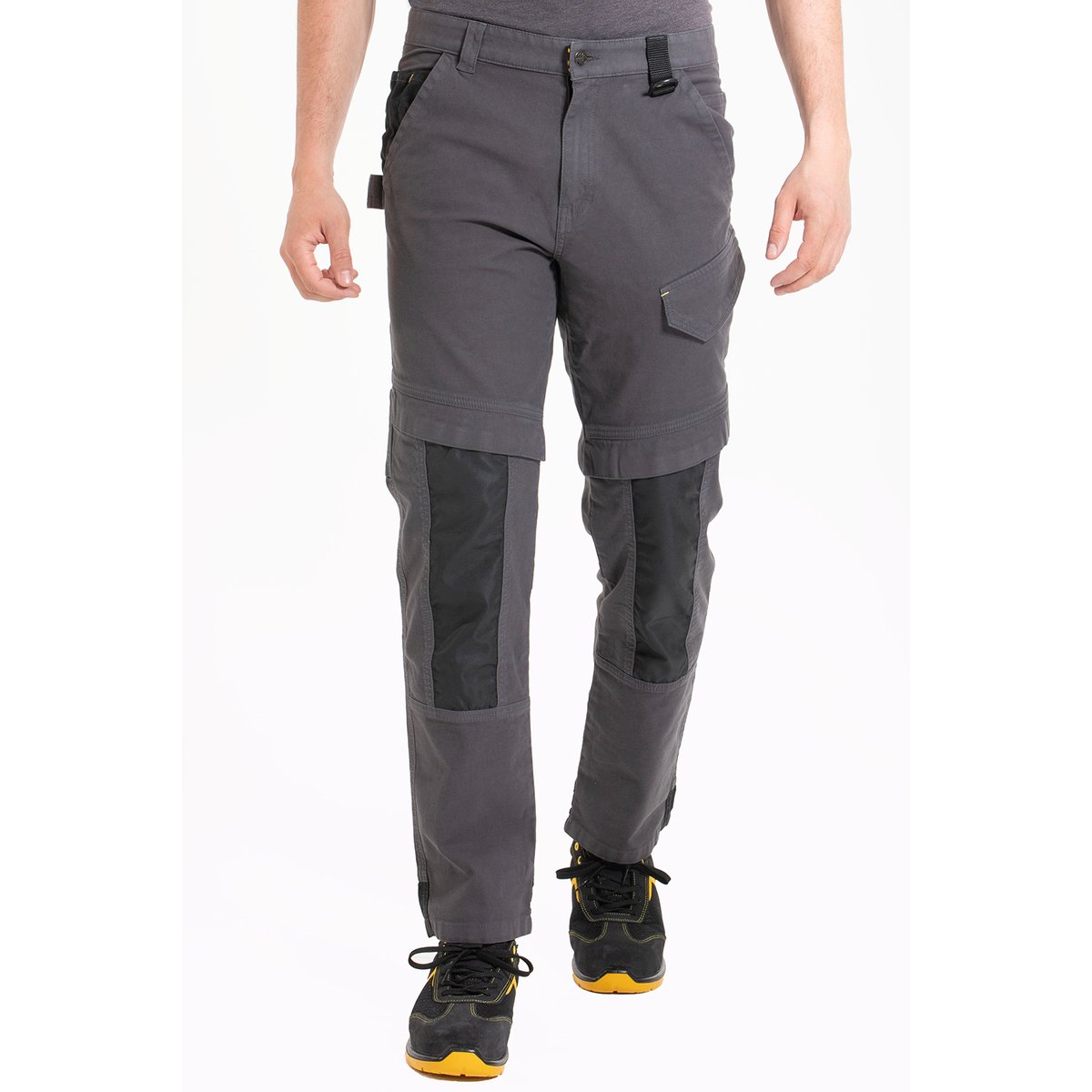 Pantalon coupe charpentier avec ouverture pour insertion de genouillères HARDY gris anthracite, RICA LEWIS