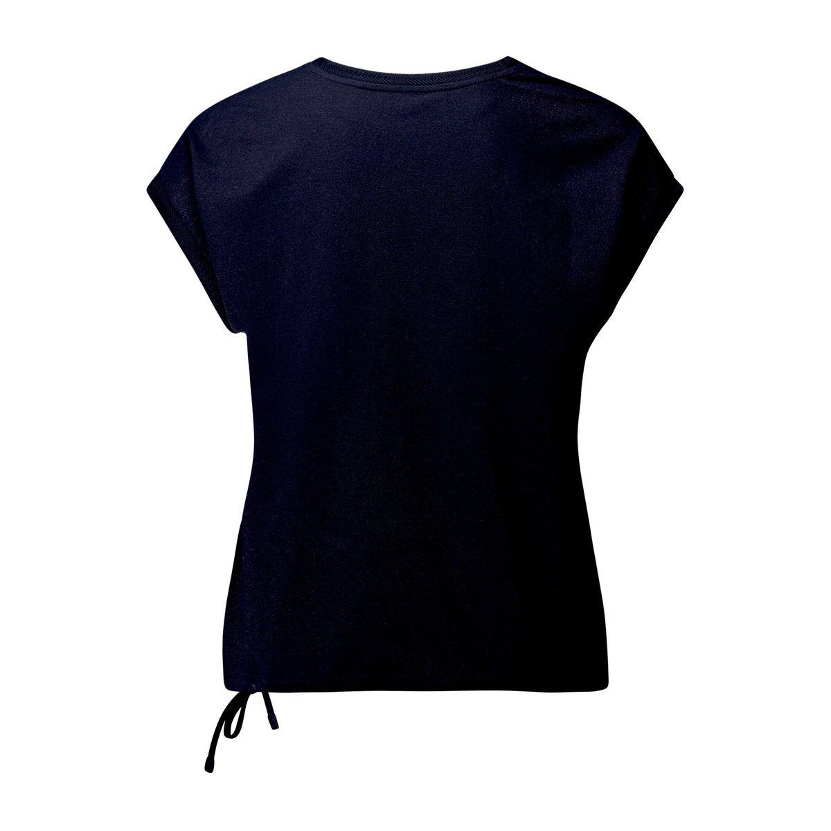 Haut imprimé à cordon coulissant sous tunnel dark blue/khaki, BETTY BARCLAY
