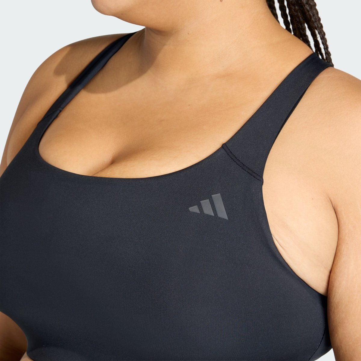 Brassière 3 Bandes Optime Workout Maintien Moyen (Grandes Tailles) Brassière 3 Bandes Optime Workout Maintien Moyen (Grandes Tailles) black, adidas Performance