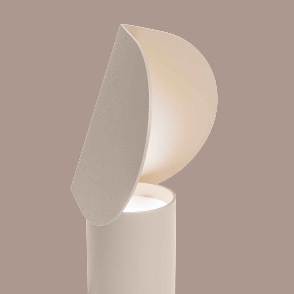 Lampe de bureau Aluminium Beige LED 1 Biscuit beige, EDEN
