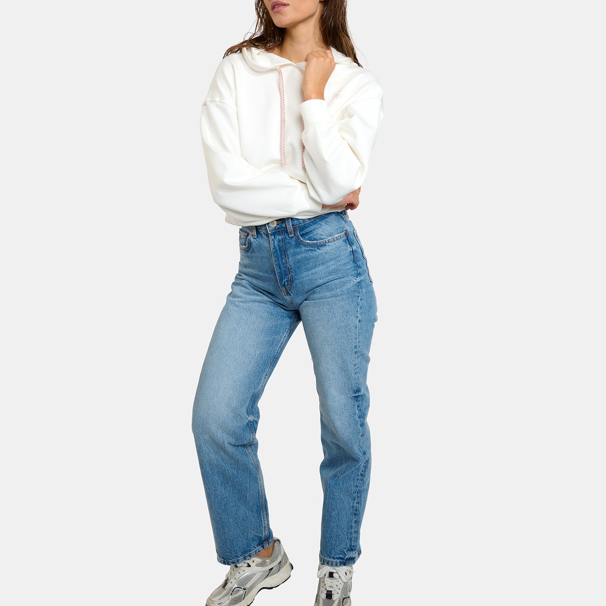 Sweatshirt Jexa - BAYJOY blanc, BANANA MOON
