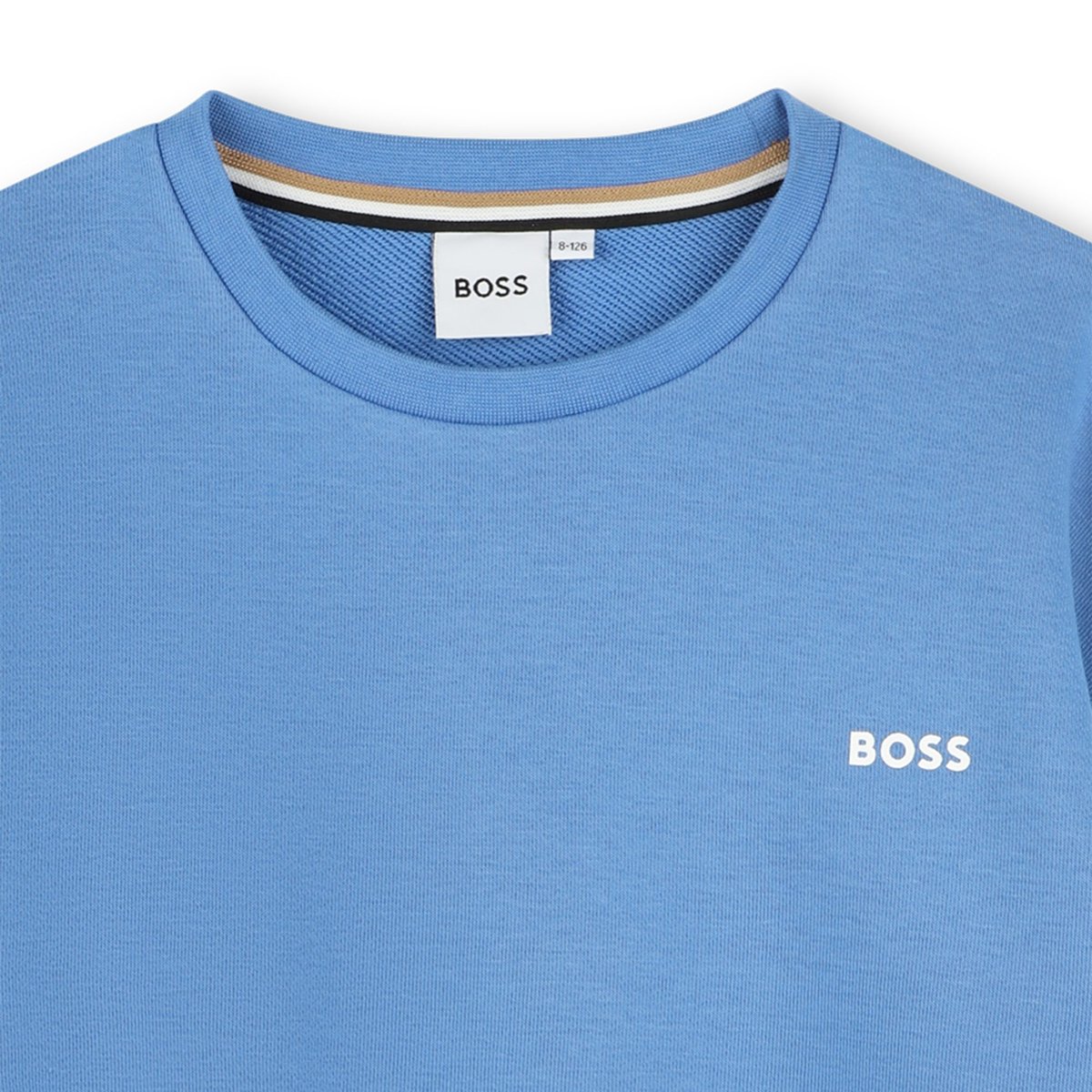 Sweat à col rond uni girblue, BOSS KIDSWEAR