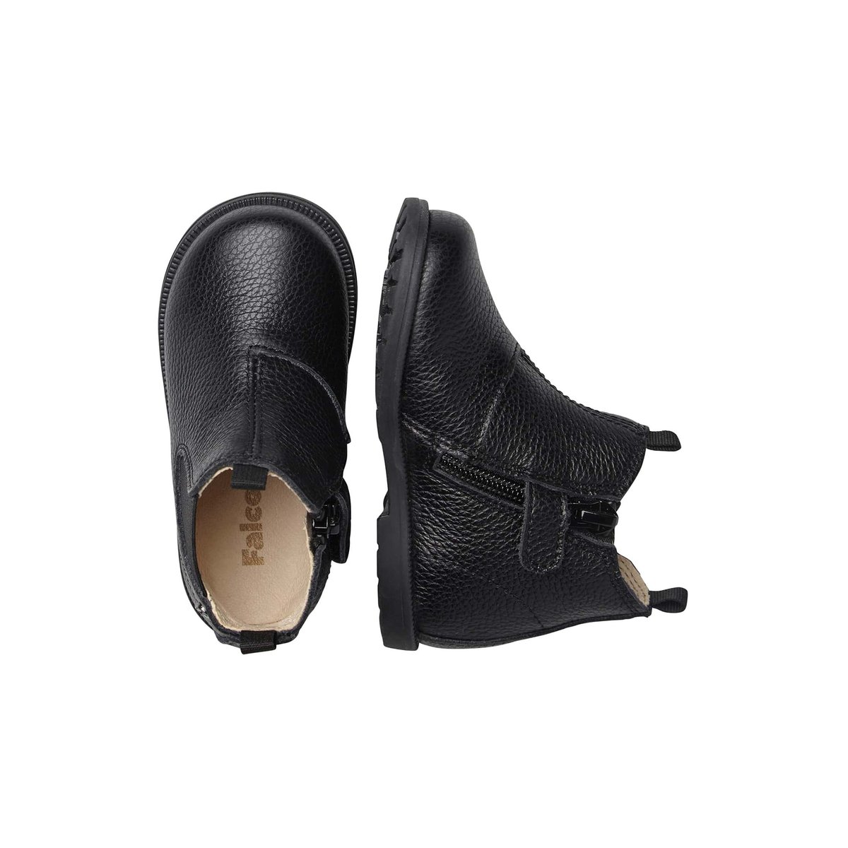 Bottines Beatles En Cuir Winter Wood noir, FALCOTTO