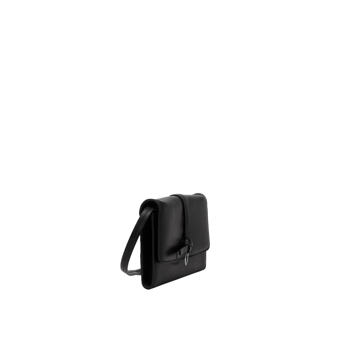 Sac à bandoulière 2-en-1, modèle Lula en cuir nappa de grande qualité noir, MARC O'POLO