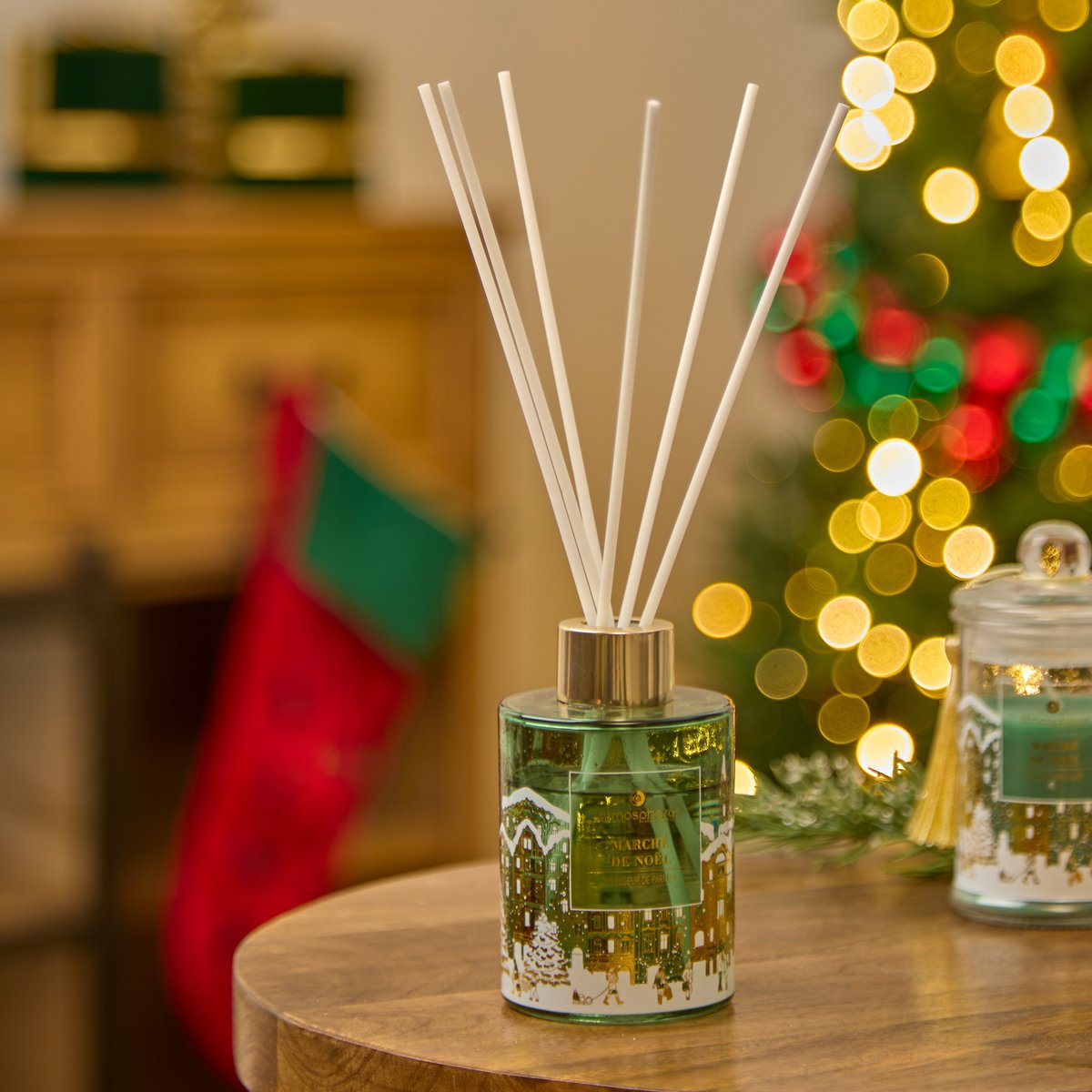 Diffuseur de parfum Hiver à Prague 100 ml vert, FEERIC LIGHTS & CHRISTMAS