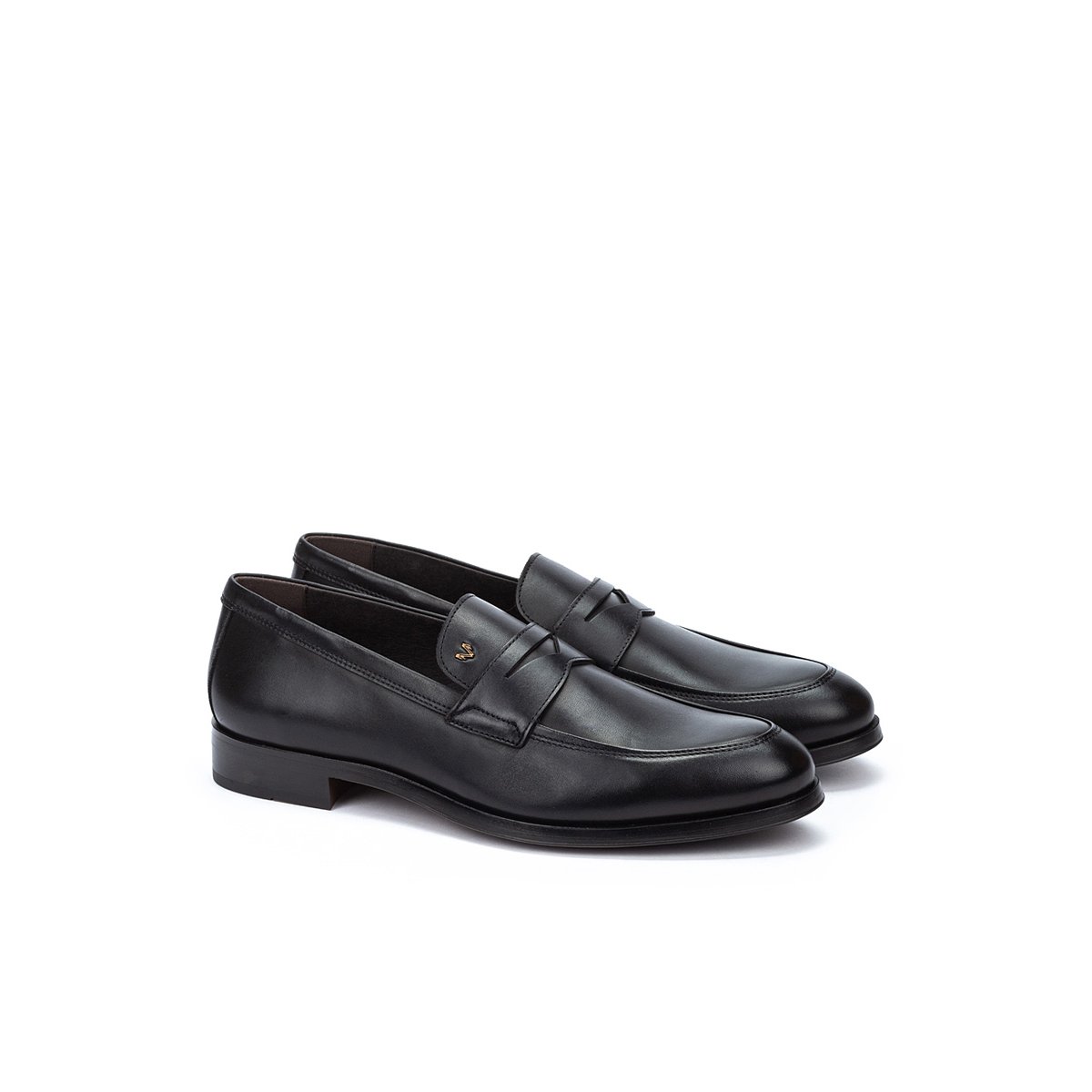 Mocassins cuir Empire black, MARTINELLI