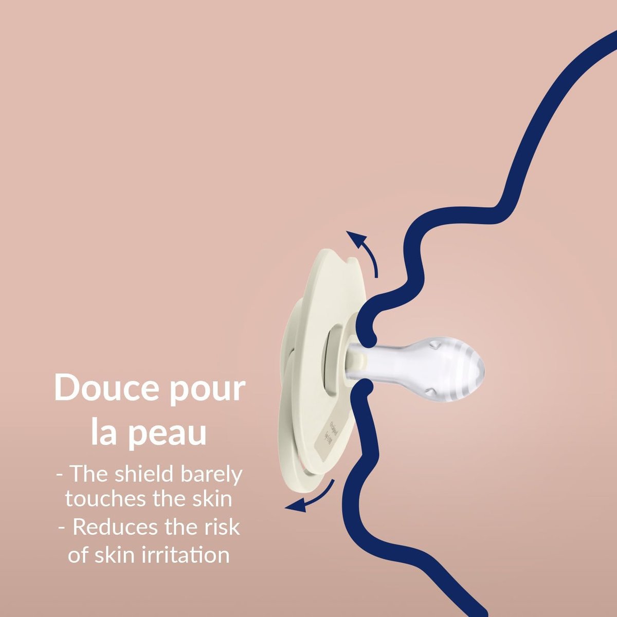 Lot de 2 sucettes dynamique difrax lovi prime taille 1 de 0 à 6 mois beige, DIFRAX