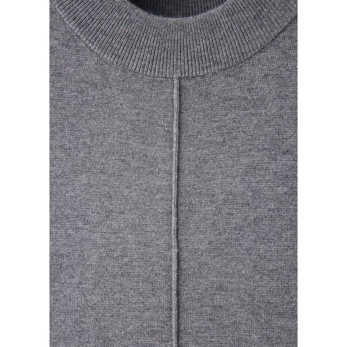 Robe midi évasée gris chiné moyen, MANGO