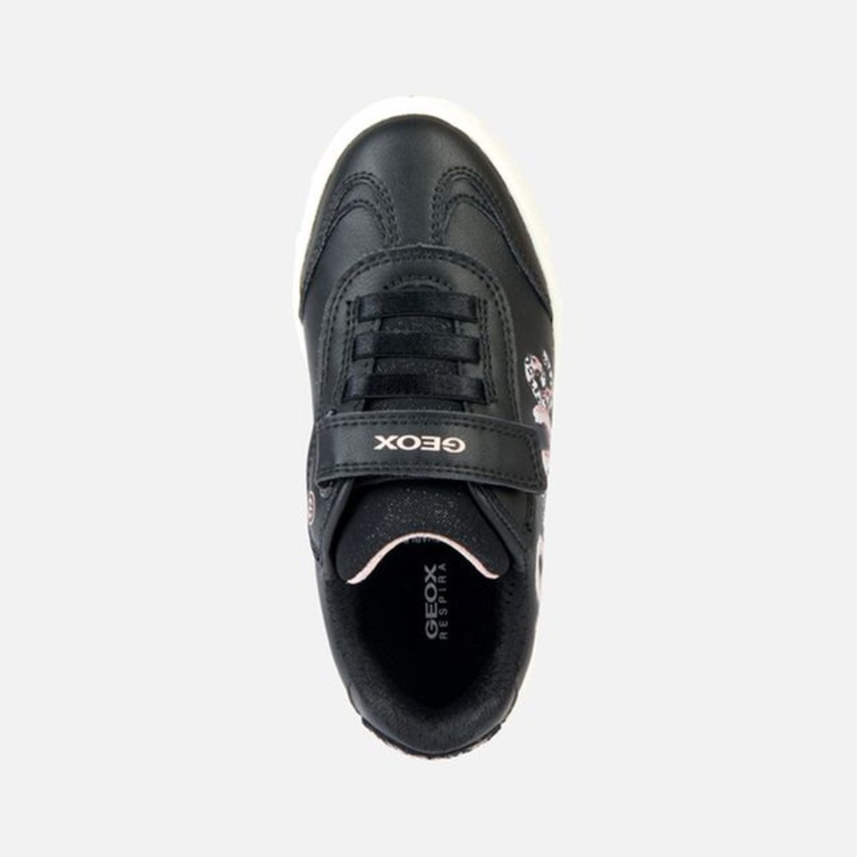 Baskets J SKYLIN noir/rose clair, GEOX