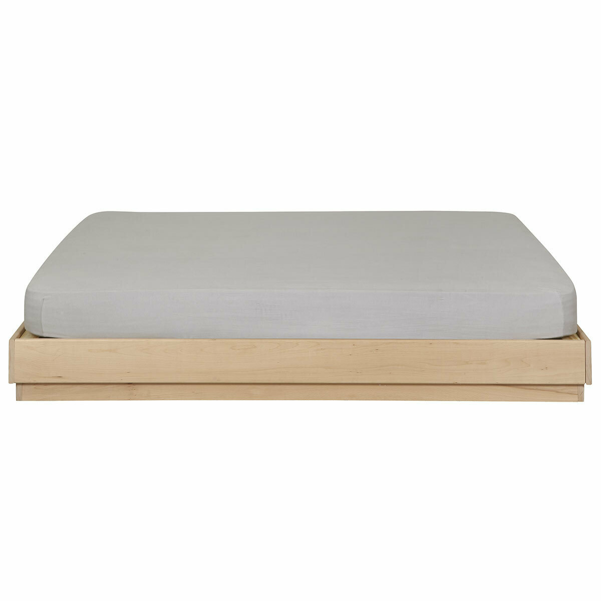 Pack lit avec matelas Bois massif  BAYA bois naturel, AKITEN RETAIL