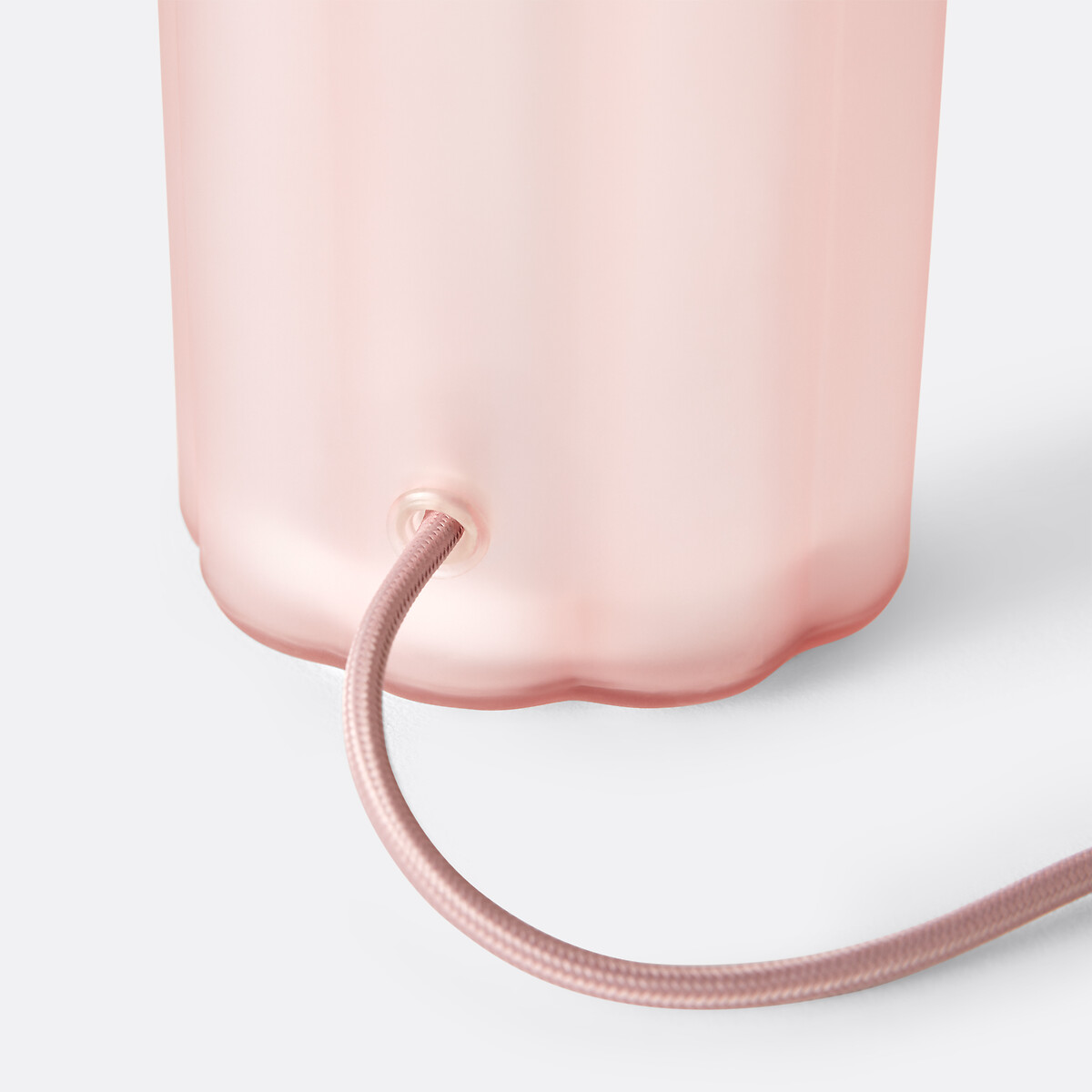 Tafellamp, van gekleurd glas en opaalglas, JUSTYNA roze, LA REDOUTE INTERIEURS