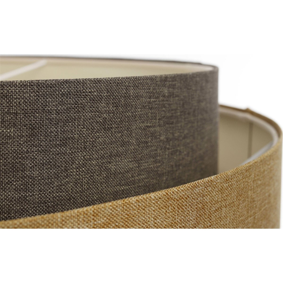 Suspension en tissu ronde, BOHO ELEGANT beige crème texturé, BPS KONCEPT