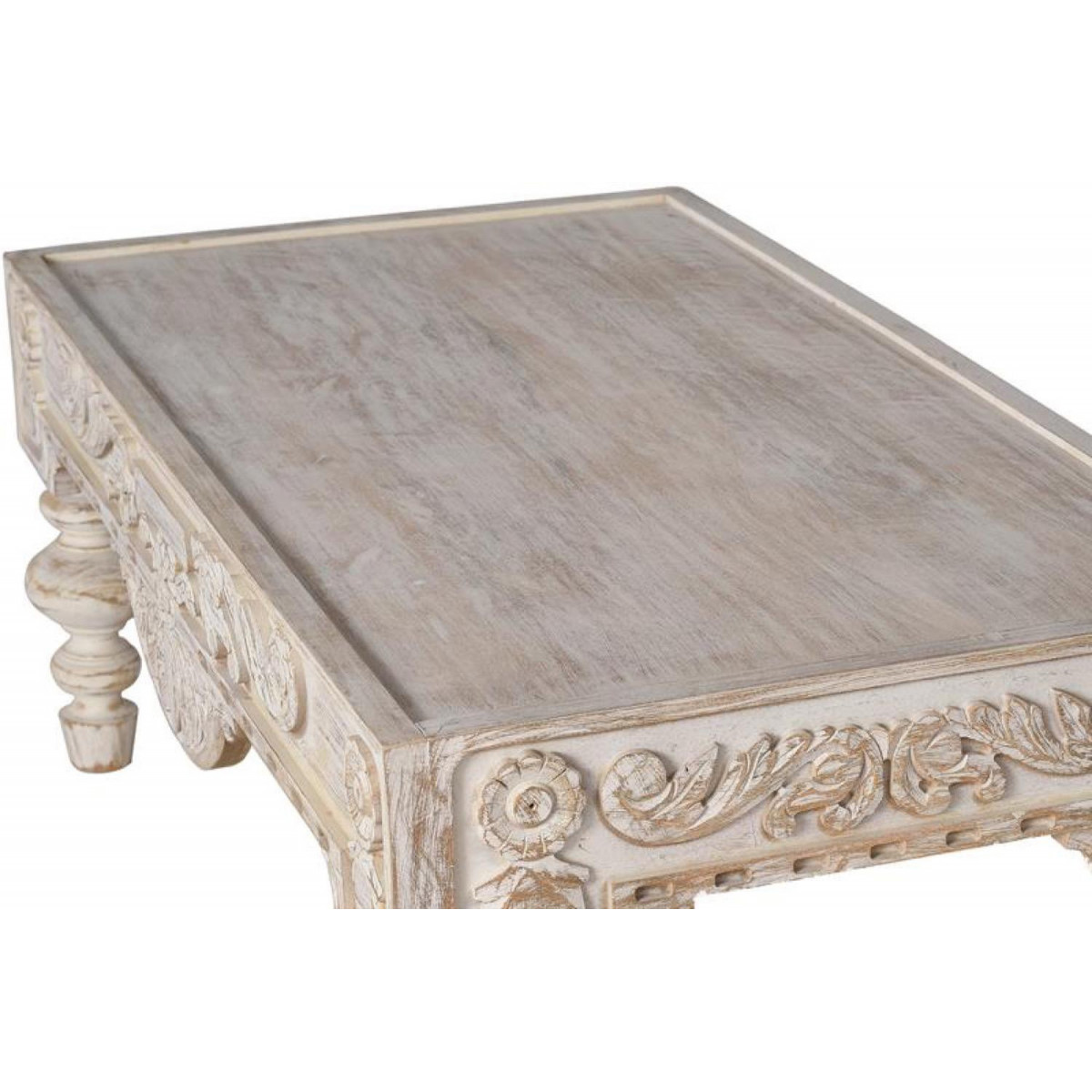 Table basse blanc, DECORATION D’AUTREFOIS