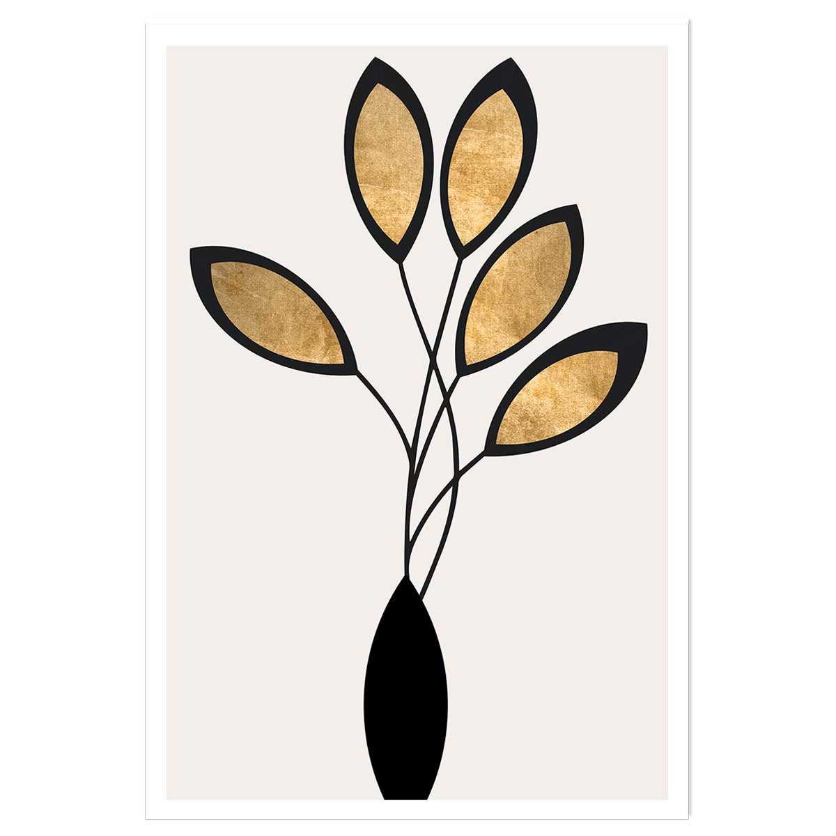 Poster bouquet de bronze affiche seule, HEXOA