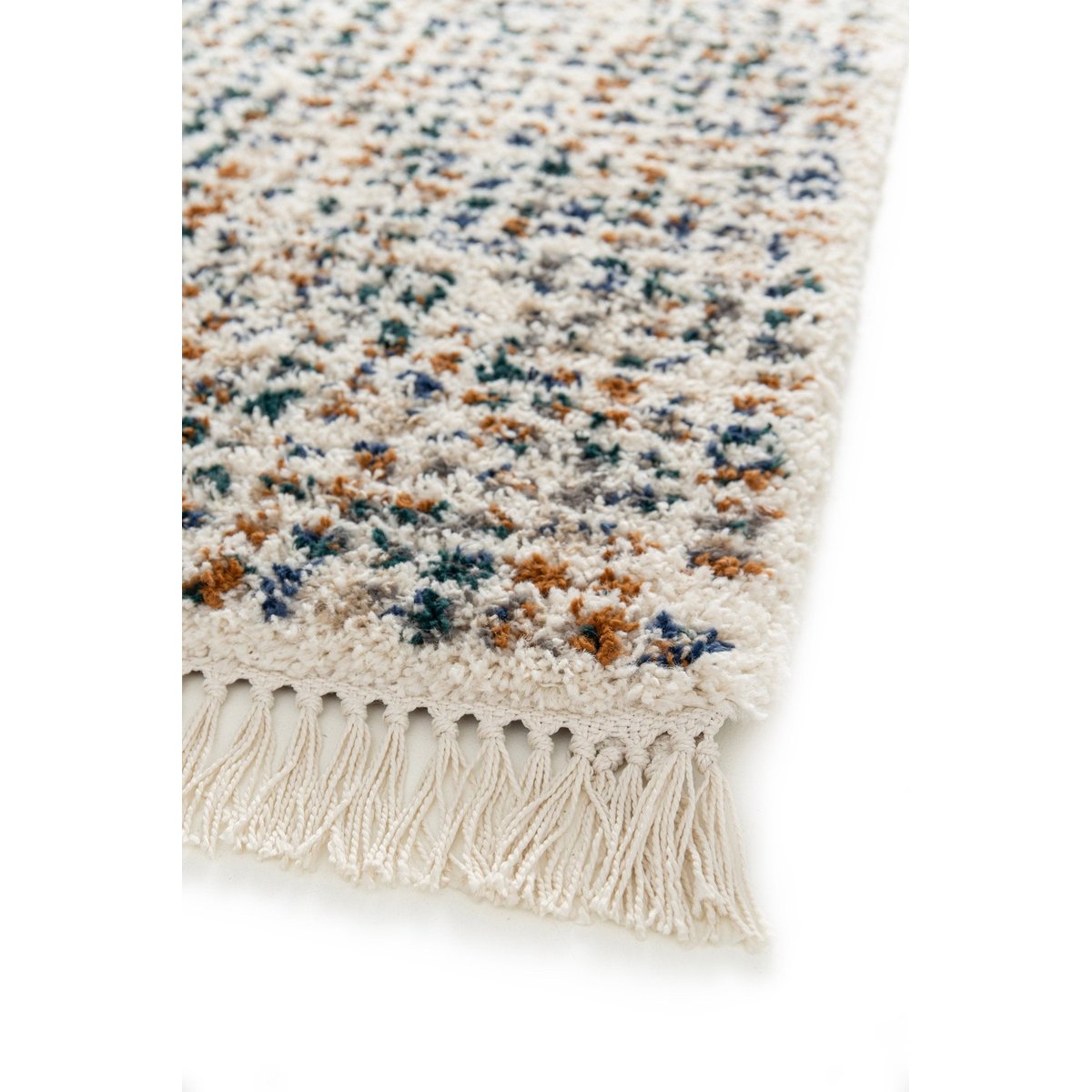 Tapis épais à franges WHISPER palette colorée, AFK LIVING