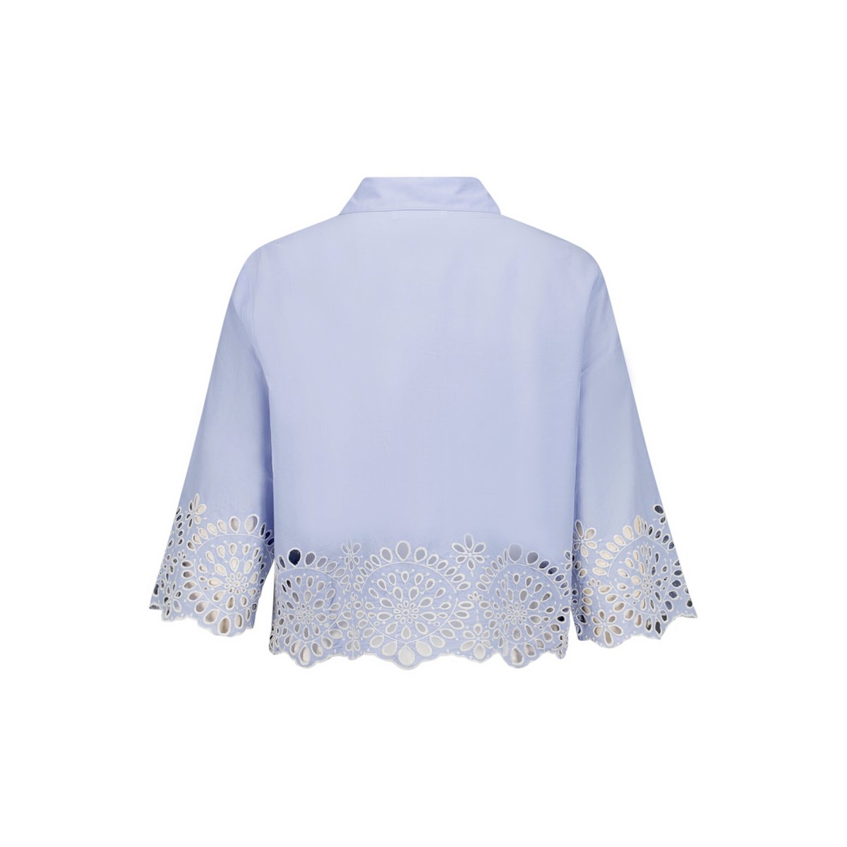 Blouse casual à broderies blue heron, CARTOON