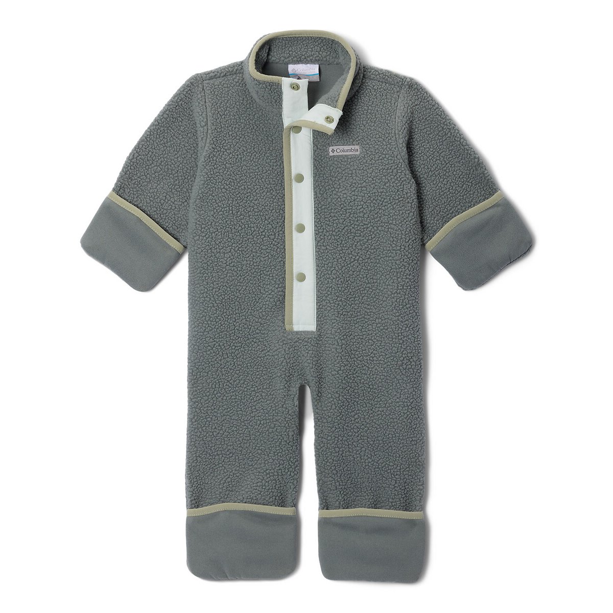 Fleece jumpsuit 6/12 maanden-18/24 maanden grijsblauw, COLUMBIA