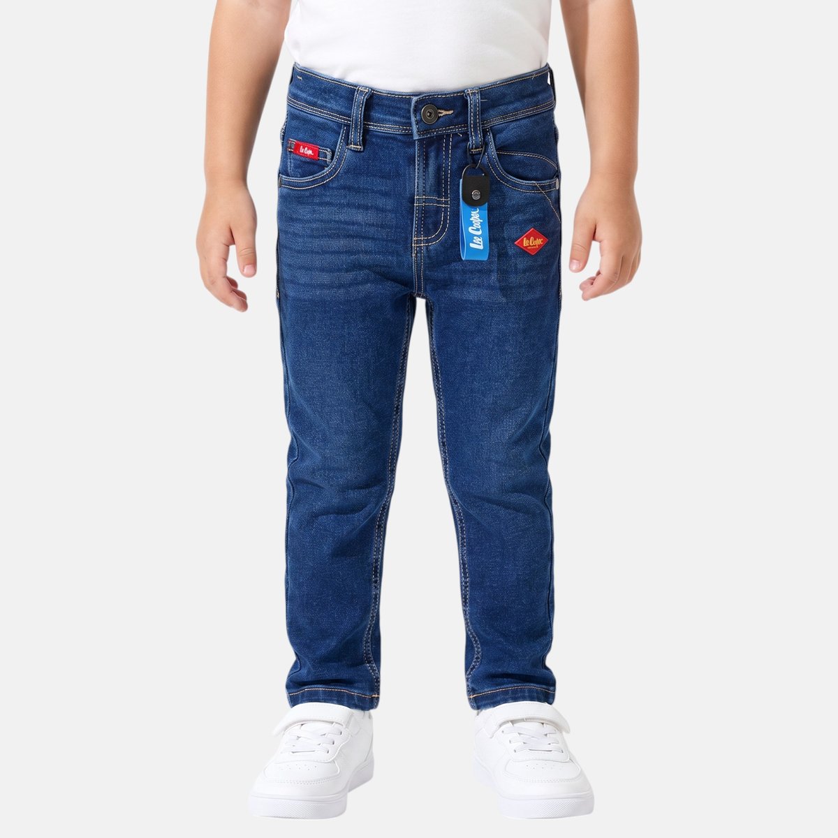 Jean slim 5 poches, coupe droite DENIM bleu brut, LEE COOPER