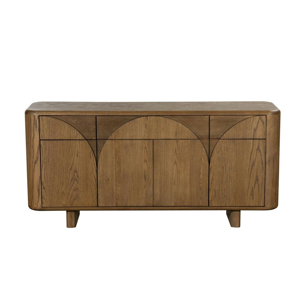 Buffet contemporain en chêne KYOTO bois naturel, PIER IMPORT