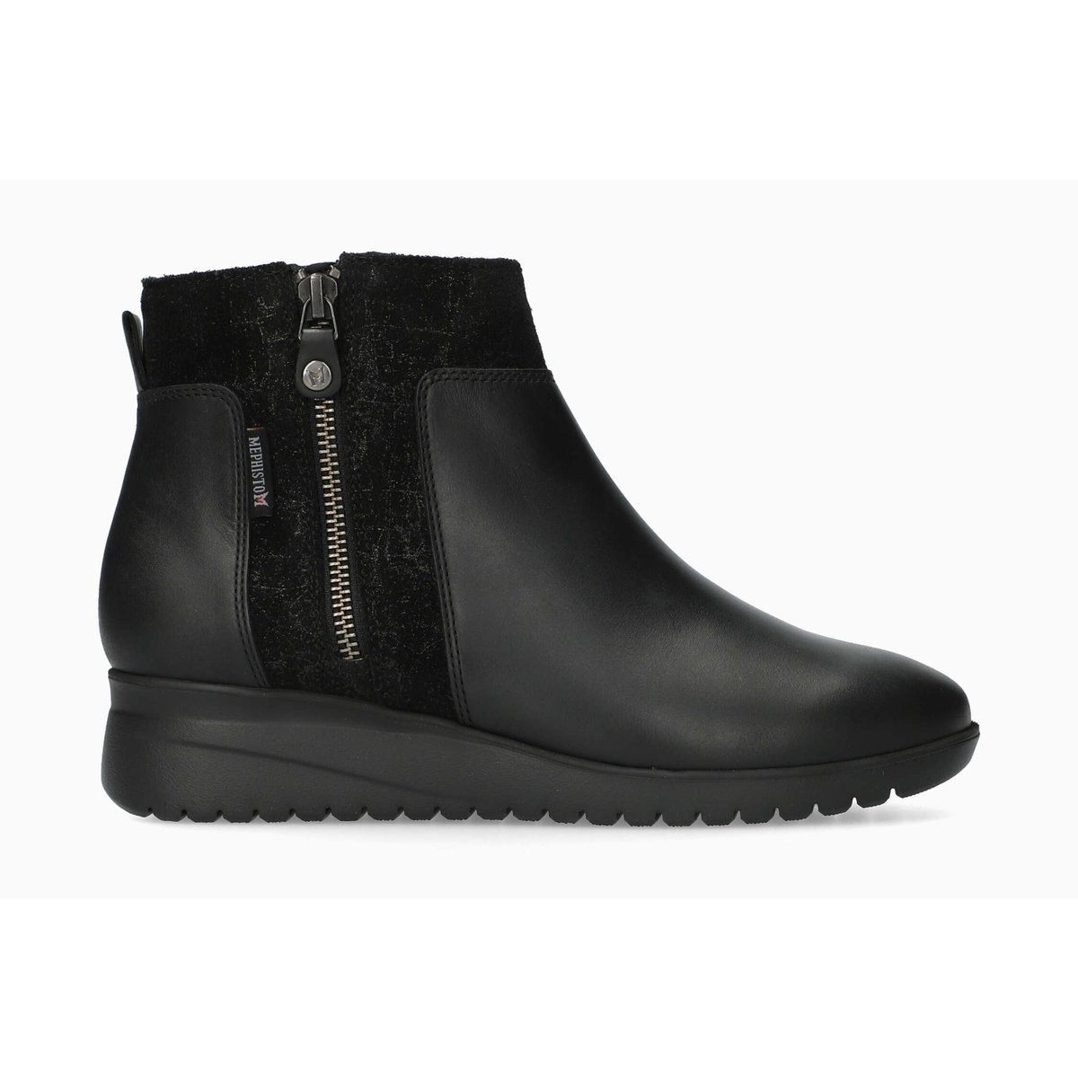Bottines en cuir IVINA noir p5150055, MEPHISTO