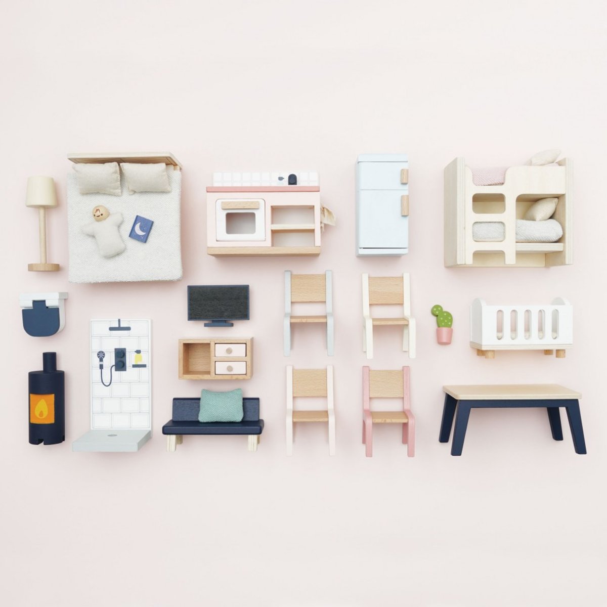 Meubles pour maison de poupées beige, LE TOY VAN