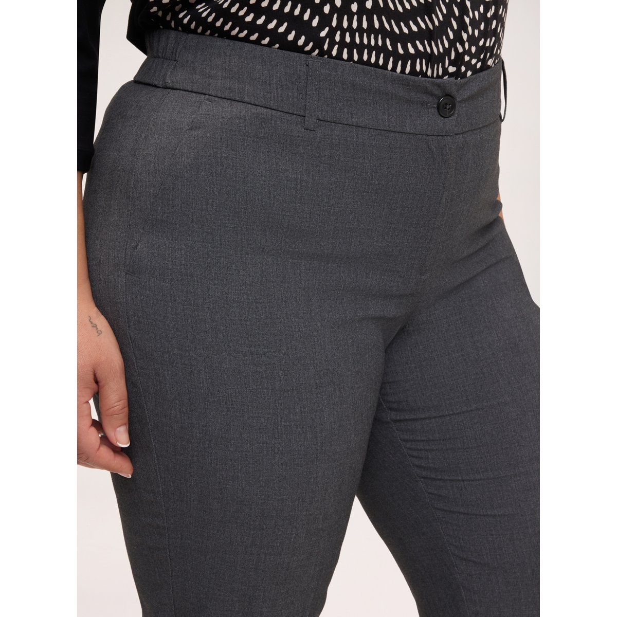 Pantalon Carrot Fit gris, FIORELLA RUBINO