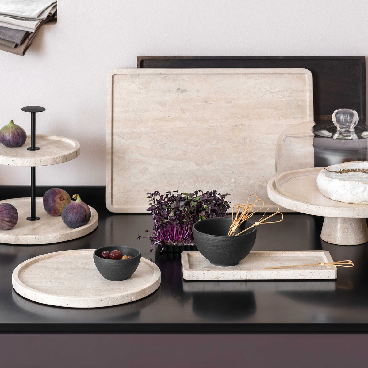 Plat De Service MANUFACTURE TRAVERTINE couleur unique, VILLEROY & BOCH