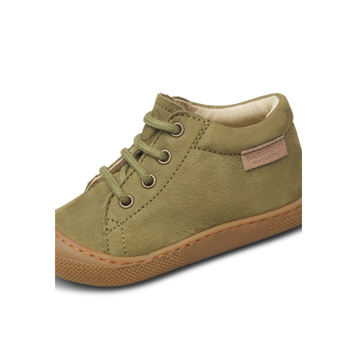 Chaussures barefoot en cuir BAREFOOT AMUR kaki-, NATURINO