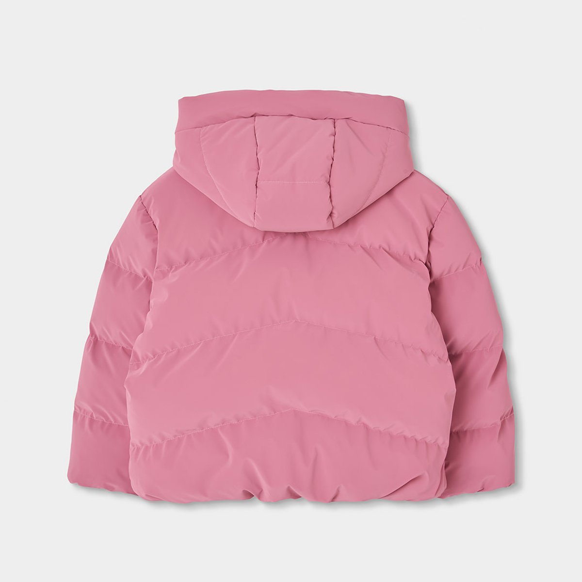 Parka fille en tissu technique à capuche bleu, BOBOLI