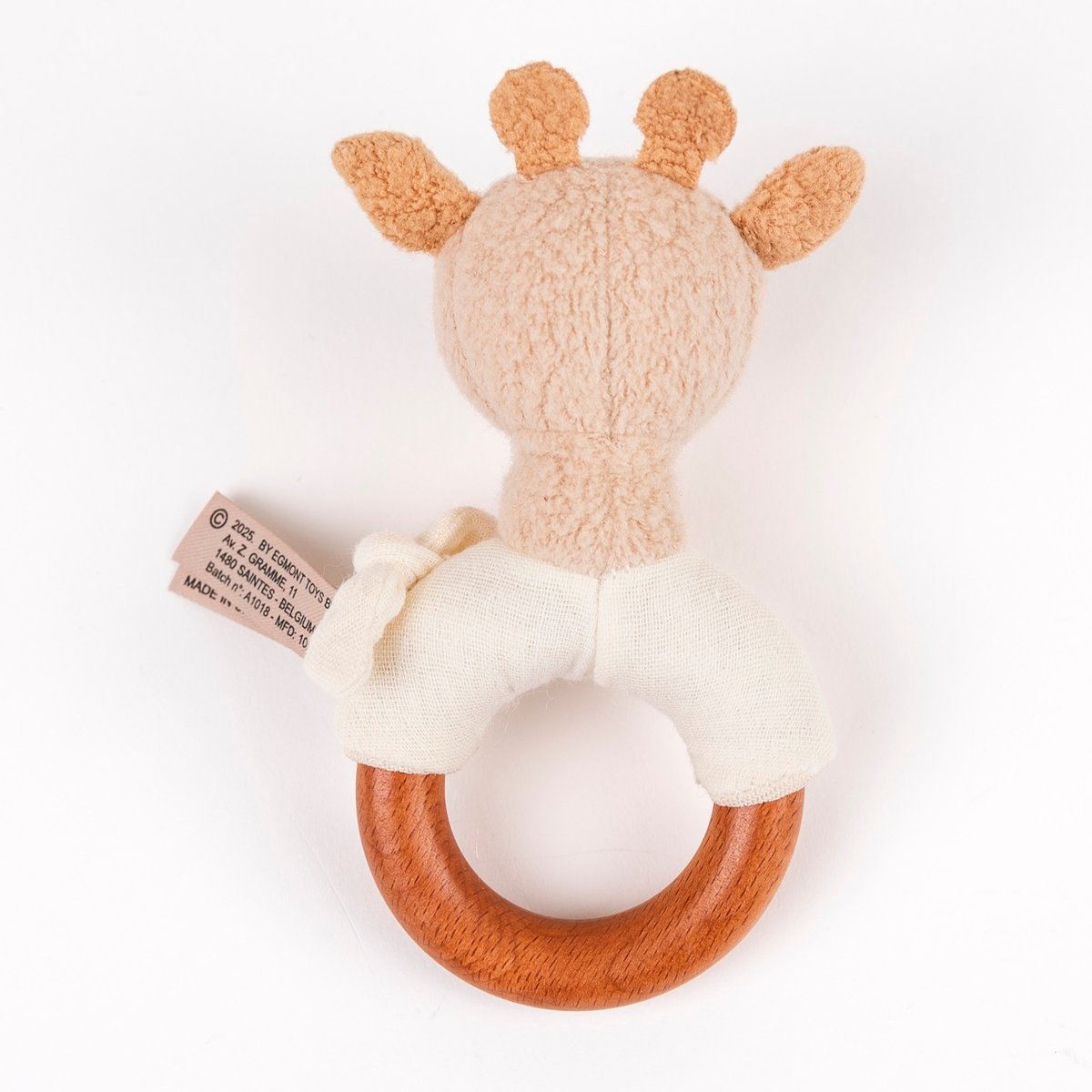 Hochet en bois Léonie la girafe beige, EGMONT TOYS